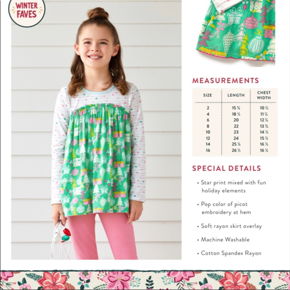 Matilda Jane Winter Dreamscape Top - Sz 8 NWT